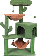 YUNIQUE Cat Tree with Cat Condo Scratch Post and Big Hammock by YUNIQUE