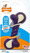 Nylabone Double Action Bone Puppy Chew Toy, Rubber Teething Toys by Nylabone
