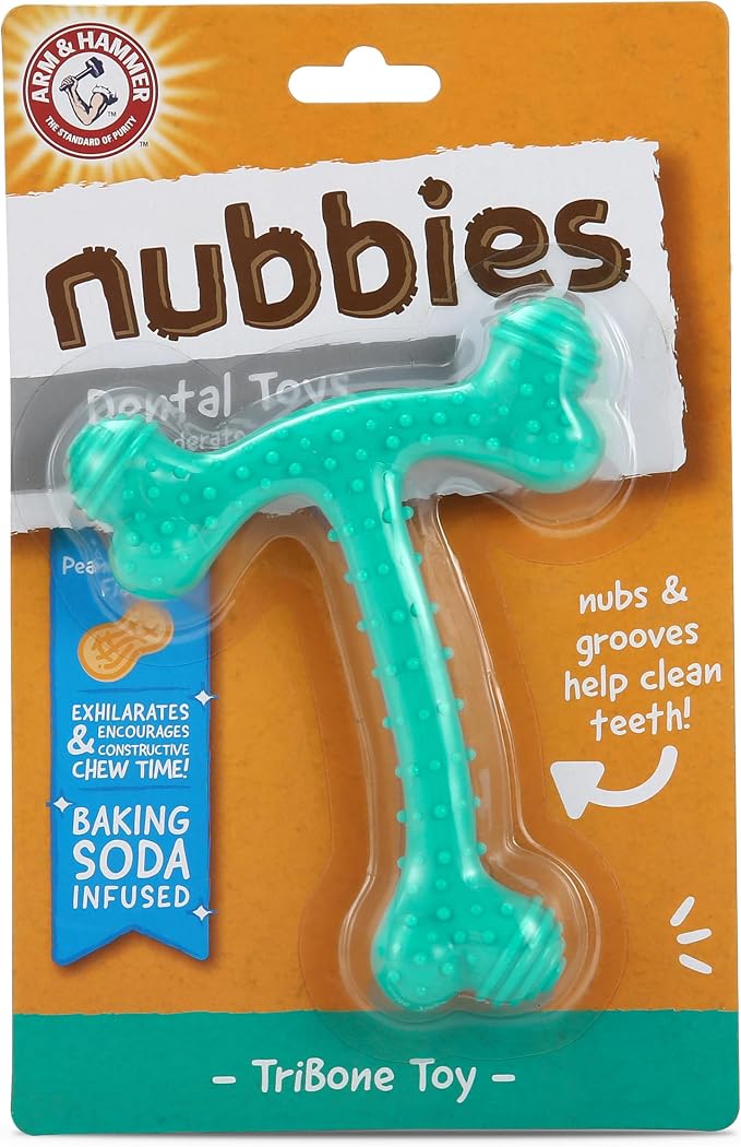 Arm & Hammer Nubbies T-Bone Dental Dog Chew Toy - Image 2