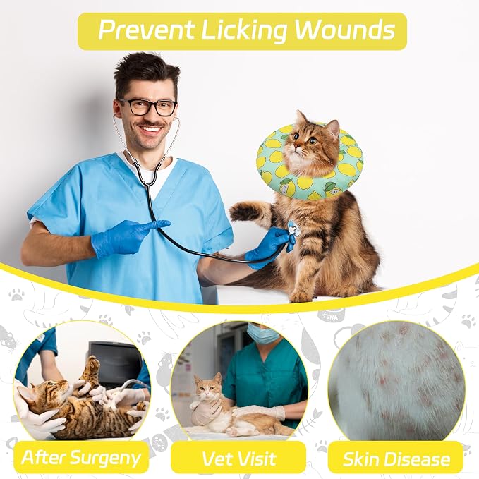 Cat Cone Collar Soft, Adjustable Cat Recovery Collars to Prevent Licking - Image 6