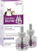 COMFORT ZONE Multi Cat Calming Diffuser Refill, 2 Pack – Cat Calming Pheromone by ComfortZone
