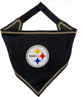 NFL Pittsburgh Steelers TIE Bandana, Large/X-Large. Dog Bandana Scarf Bib by PETSFIRST