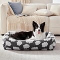 JOEJOY Cute Dog Bed Medium Size Dog, Rectangle Soft Furry Dog Beds by JOEJOY