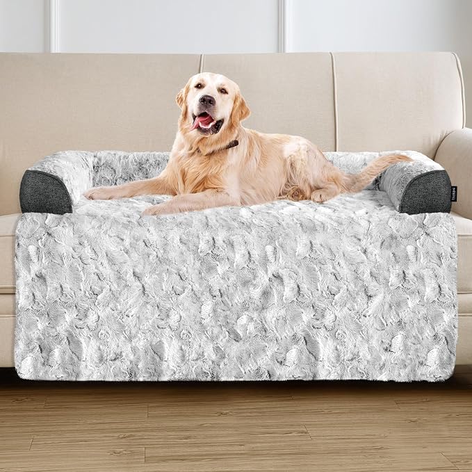 Calming Extra Large Dog Bed for Couch, 45 x 37 inch Removable Couch Cover for by blunique