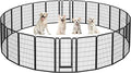 Yaheetech Dog Playpen Outdoor, 47 inch 24 Panels Dog Pen Indoor Heavy Duty by Yaheetech