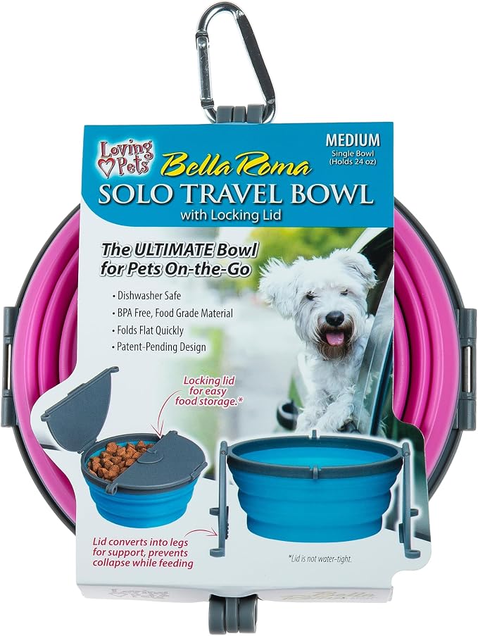 Loving Pets Bella Roma Collapsible Dog Bowls by Loving+Pets