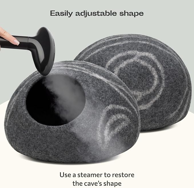 MEOWFIA Cat Cave – Premium Felt Cat Bed - Image 5