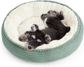 Love's cabin Round Donut Cat and Dog Cushion Bed, 25in Pet Bed by Lovescabin