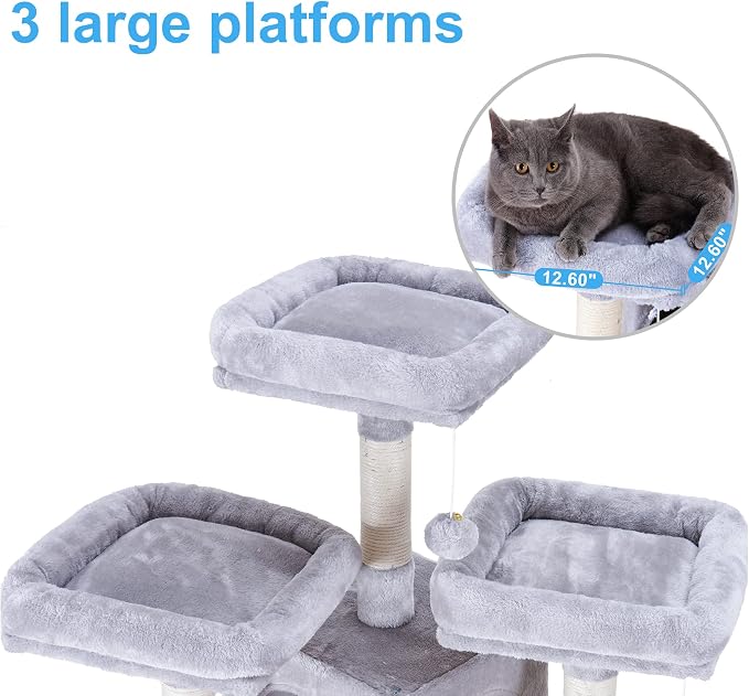 Hey-brother Cat Tree, 71 inches XL Large Cat Tower - Image 4