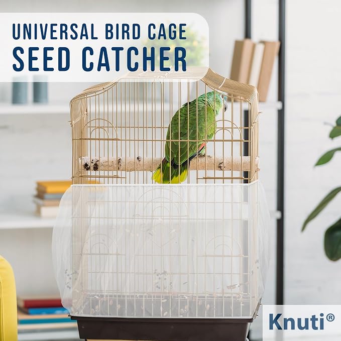 Universal Bird Cage Seed Catcher Universal Mesh Skirt Cover Stretchy Small - Image 4