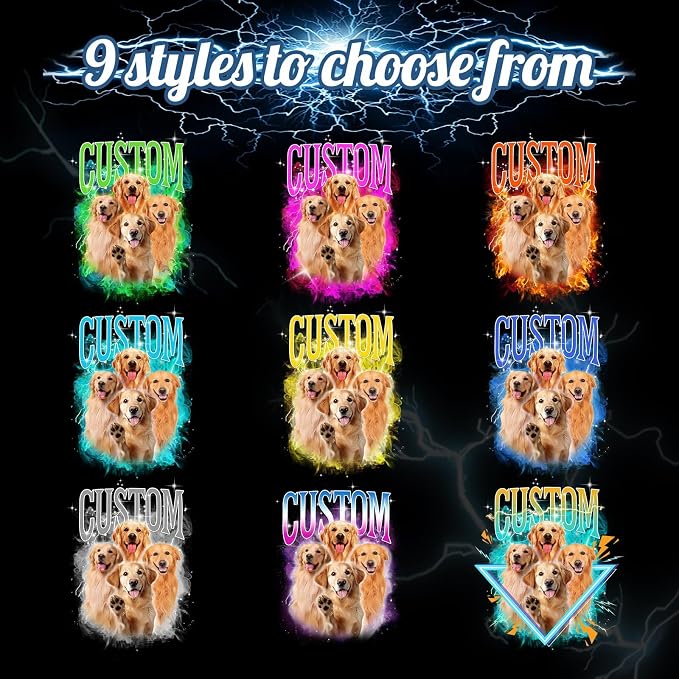Custom Dog Shirt with Name Photo Text Logo Personalized Dog Pullover Shirts - Image 2