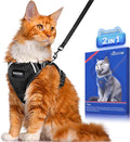 Halypet Cat Harness and Leash Set Escape Proof Soft Adjustable Cat Leash by DOMoreWithYourPet
