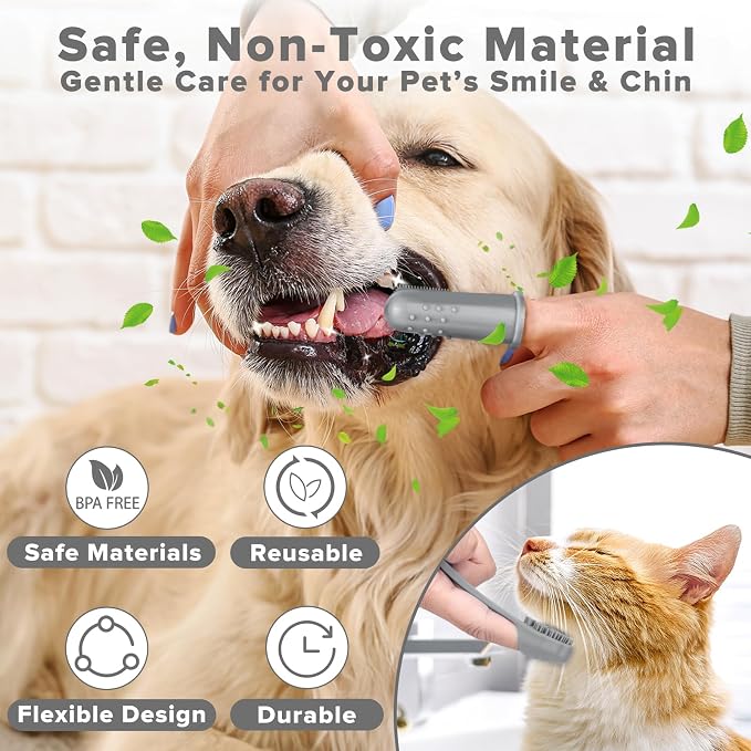 6PCS Pet Grooming Kit for Dogs, Cats and Horses | Dog Washing Gloves | Dog Bath - Image 6