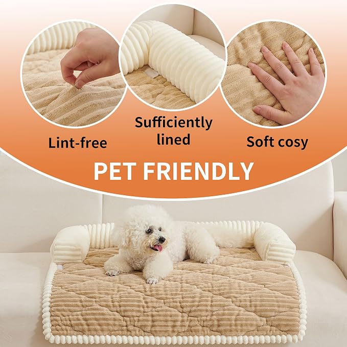 HAOMAIJIA Dog Couch Bed for Medium Dogs, Non Slip Pet Couch Covers for Sofa - Image 5