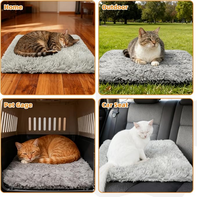KOOLTAIL Self Warming Cat Bed, 4 Pack 18*24in Plush Extra Warm Self Heating Pet - Image 7