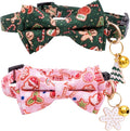 Faygarsle 2 Pack Christmas Cat Collars by Faygarsle