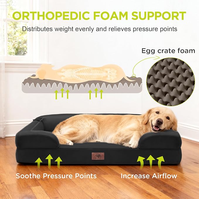 Extra Large Dog Bed, Orthopedic XL Washable Bed - Image 2