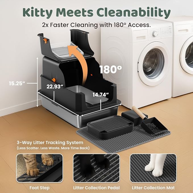 Stainless Steel Litter Box - Image 3
