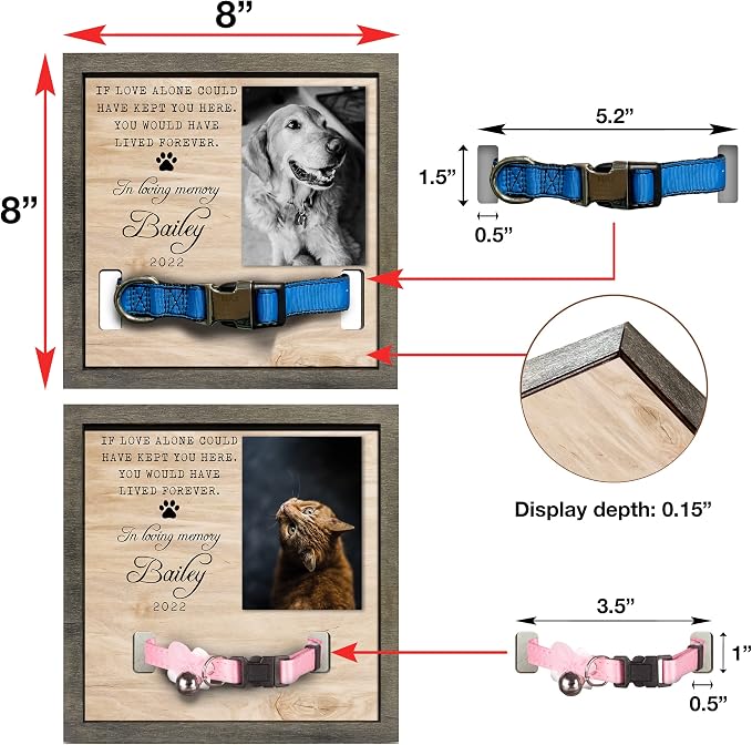 Pet Memorial Gifts Bereavement Gifts Cat Memorial Dog Loss Sympathy Custom Cat - Image 3
