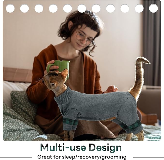 PUMYPOREITY Comfy Cat Pajamas, Versatile Cat Shirt - Image 4