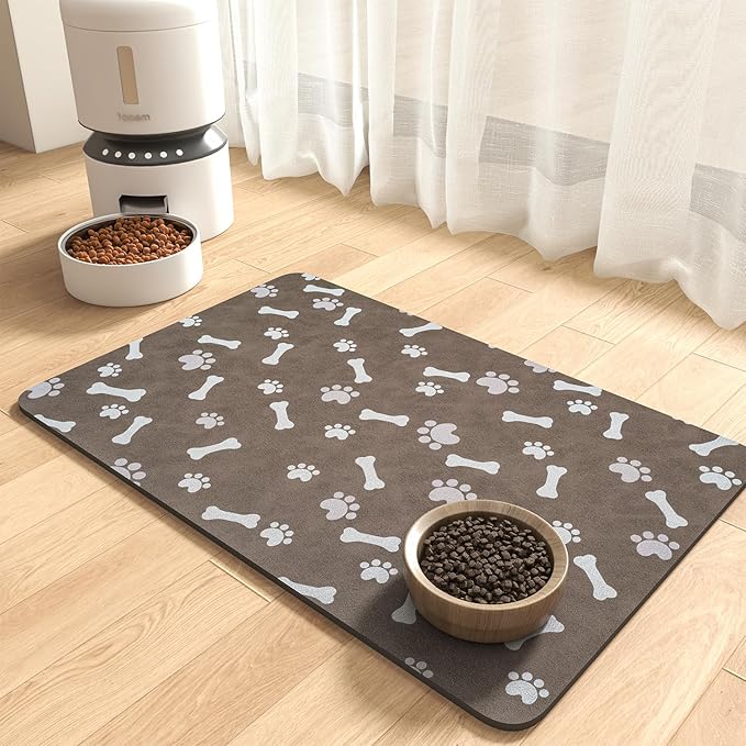 MontVoo Dog Food Mat-Large Pet Feeding Mat by MontVoo