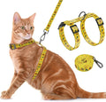 Cat Harness and Leash Set, Adjustable Kitten Harness Escape Proof Cats Harness by Seyezo