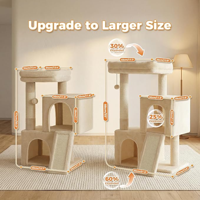 PAWZ Road Cat Tree, 35 Inches Cat Tower - Image 2