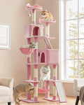 Yaheetech Cat Tree, 82.5in Super Tall Tower w/Cute Top Perches, Scratching Posts by Yaheetech