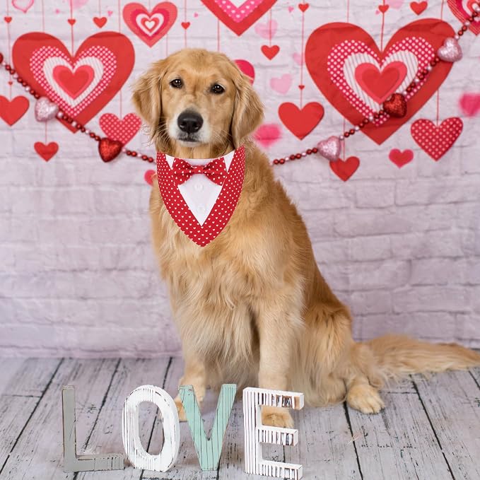 ADOGGYGO Valentine Dog Tuxedo Bandana - Image 3
