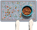 Absorbent Pet Dog Bowl Mat for Food and Water, Pet Cat Food Feeding Mat by Ideasonna
