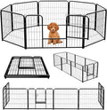 NEWBULIG Dog Playpen 8 Panels 24" Height Foldable Heavy Duty Metal Dog Exercise by NEWBULIG