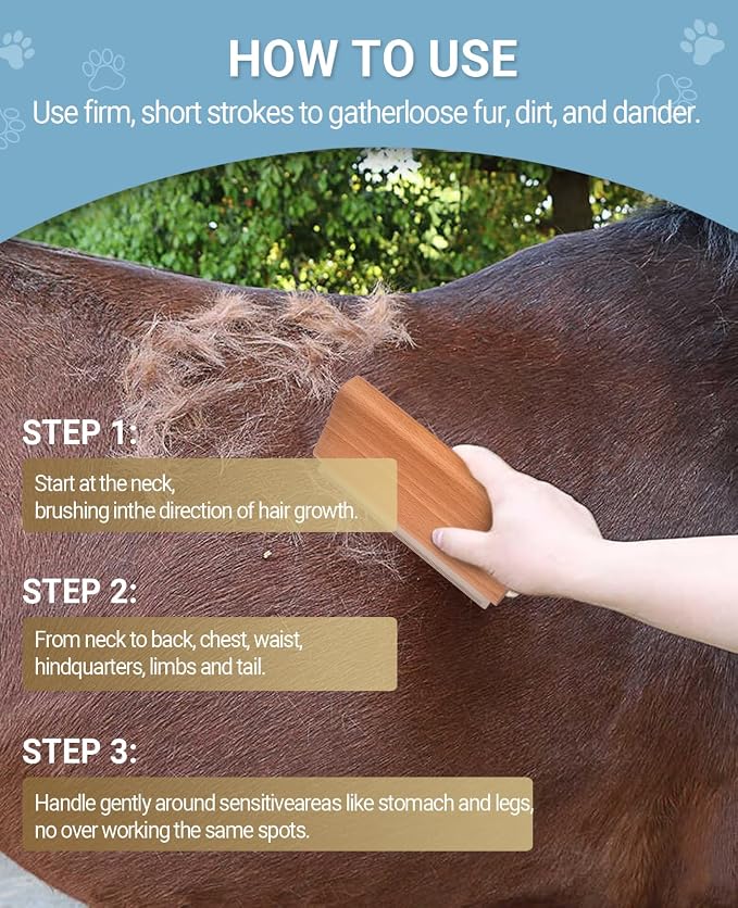 Dog Brush for Shedding | Pet Hair Removal Tool, Cat Grooming Supplies, - Image 4