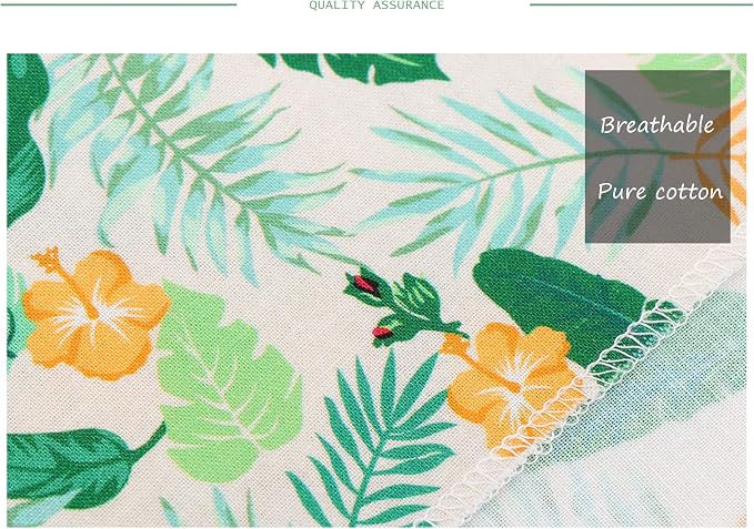 ARING PET Summer Dog Bandanas, Autumn Leaf Floral Kerchief Triangle Bibs Scarf - Image 3