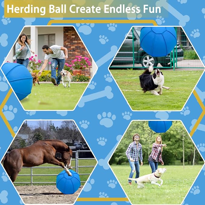 Herding Ball for Dogs, Dual Layered Herding Dog Ball Set for Australian Shepherd - Image 4