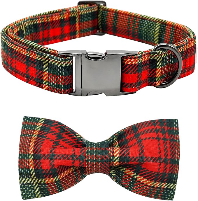 Dog Collar - Thanksgiving Turkey Dog Collar Bowtie Gift Puppy Soft Bow by BoboRainbow