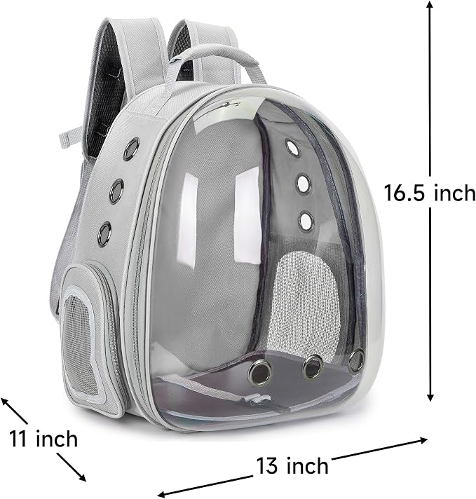 Cat Bubble Backpack Carrier for Small Medium Dogs Cats Carrying Bag, Airline - Image 7