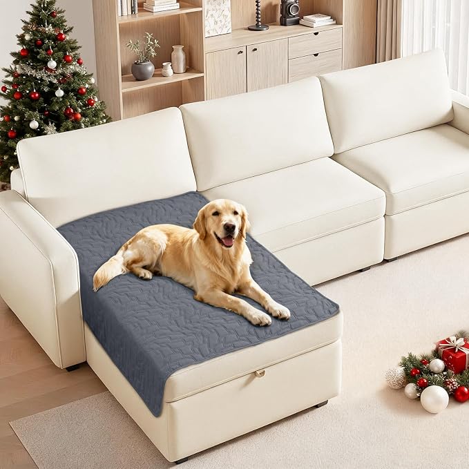 Waterproof Dog Bed Cover, Non-Slip Dog Blanket by CYCMACOHOME