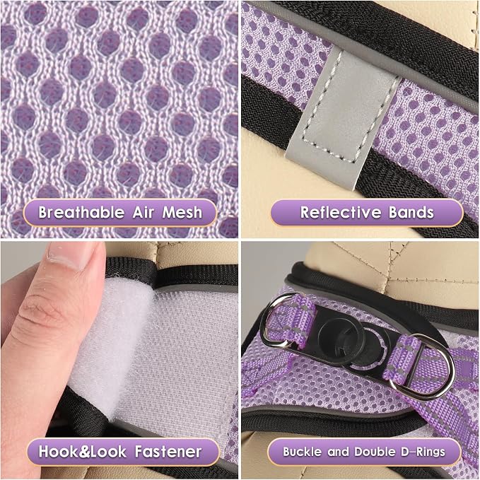 YIMEIS Dog Harness and Leash Set, No Pull Soft Mesh Pet Harness, Reflective - Image 3