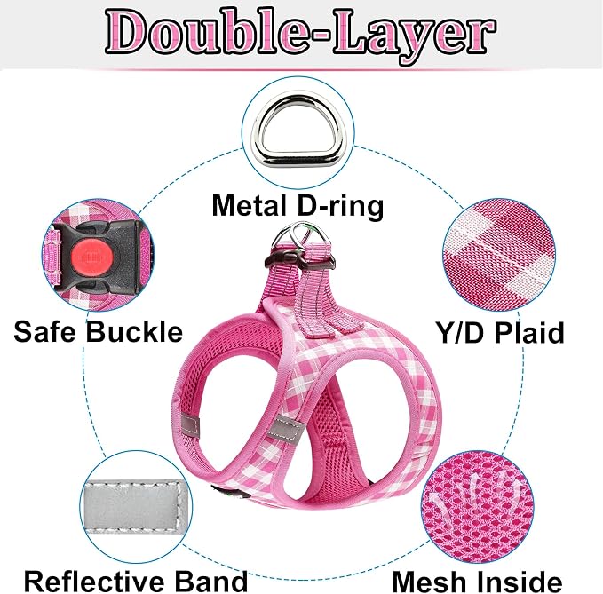 Dog Harness Step-in Breathable Puppy Cat Dog Vest Harnesses - Image 2