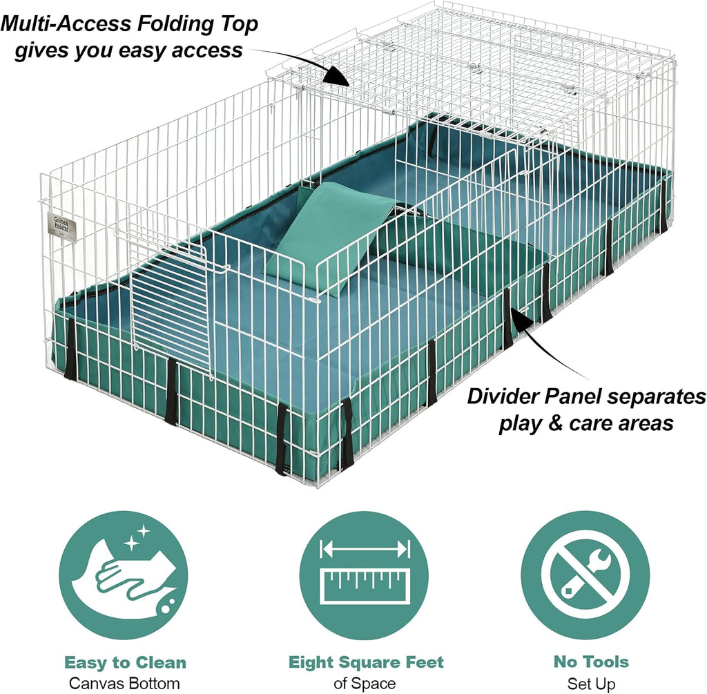 MidWest Homes for Pets Guinea Habitat Plus Cage, 171GHP - GlobalHabitat Supply