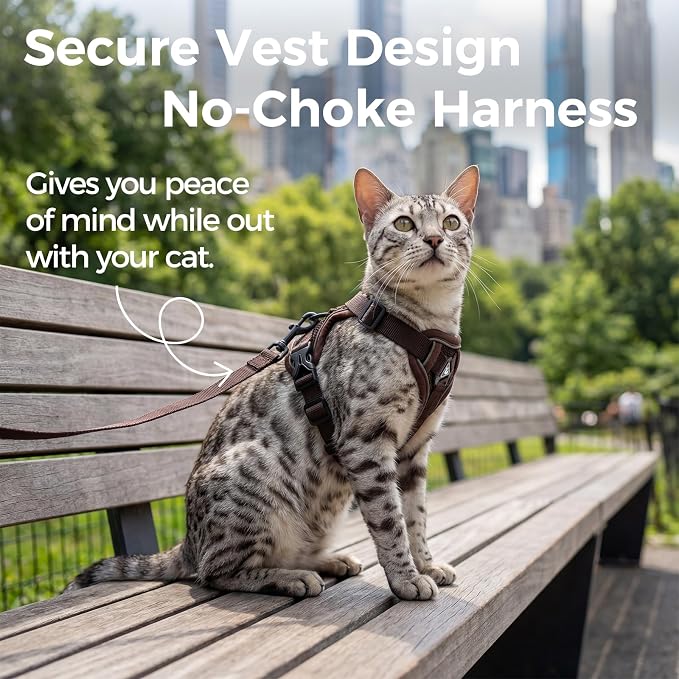 Cat Harness and Leash Set Escape Proof Tactical Small Kitten Harness Emotional - Image 3
