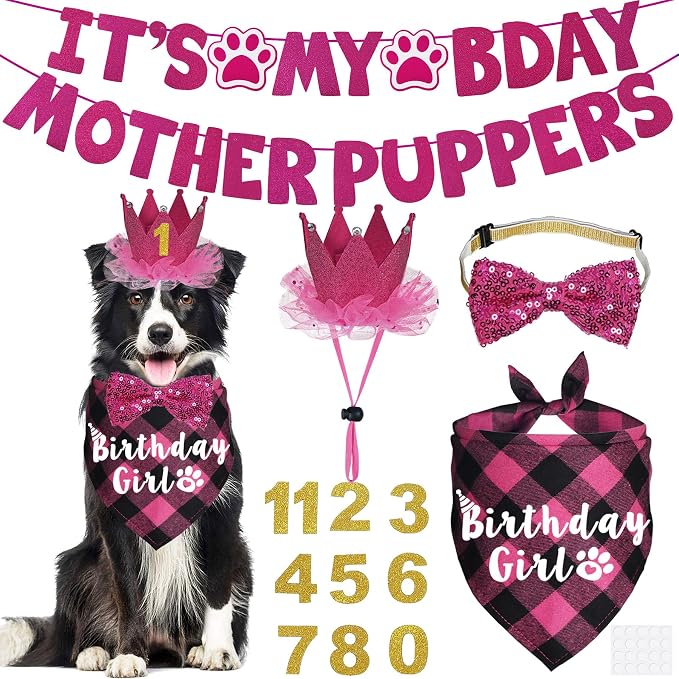 Dog Birthday Decorations by JOTFA