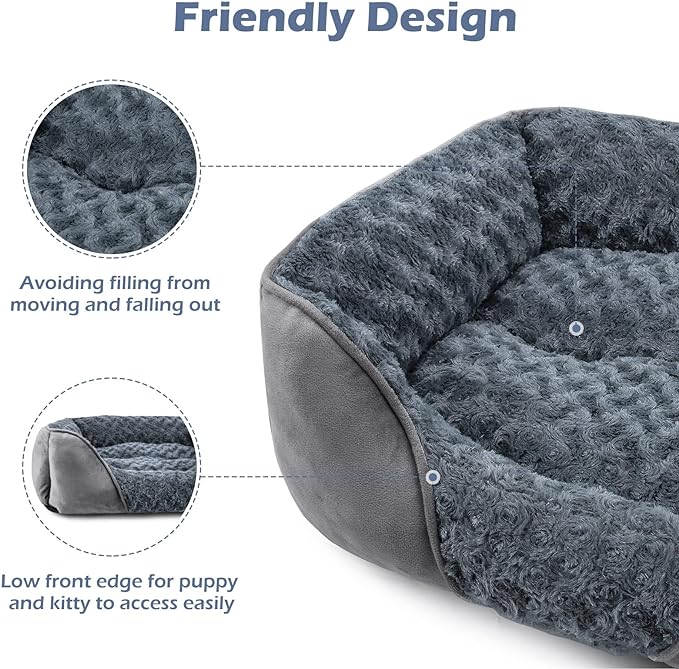 INVENHO Dog Bed Medium Size Dog, Orthopedic Warming Soft Calming Sleeping Puppy - Image 5