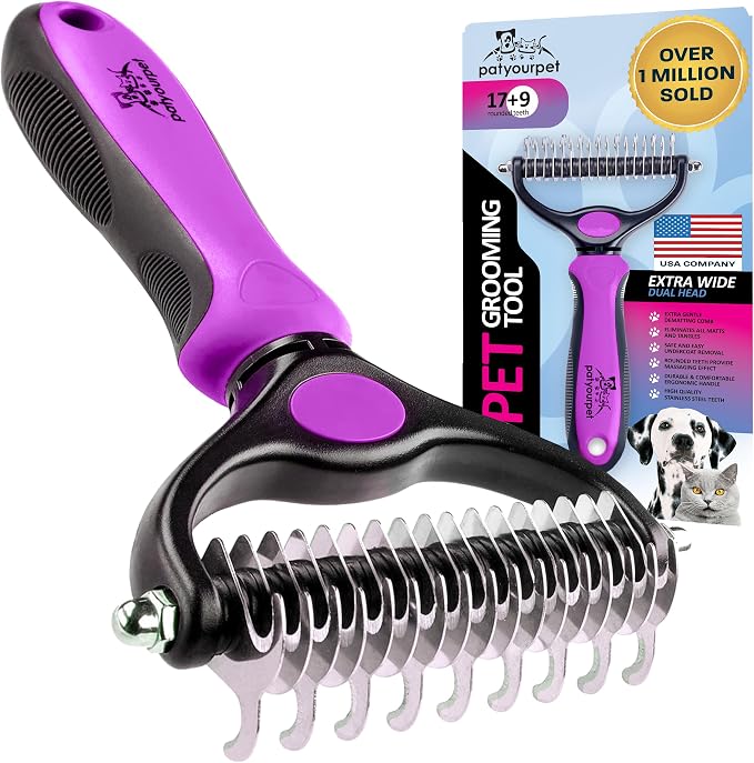 Pat Your Pet Deshedding Dog Brush by Pat+Your+Pet