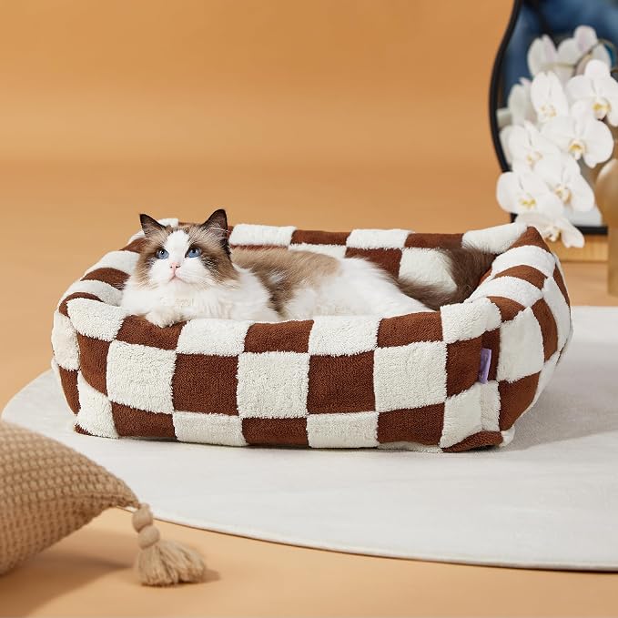 LE SURE Cute Dog Bed for Small Dogs & Cats- Washable Puppy Beds, Cozy Rectangle - Image 4