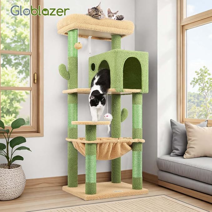 Globlazer Cactus Cat Tree Tower - Image 7