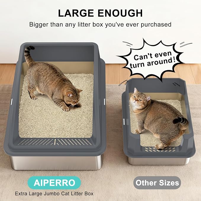 Stainless Steel Litter Box Extra Large - Image 2