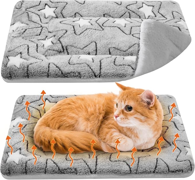 VitalCozy 2 Pack Self Warming Cat Mat Self Heating Pad Bed Reversible Machine by VitalCozy