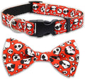 Halloween Dog Collar, Holiday Adjustable Ghost Skull Collar by PohshidoPet