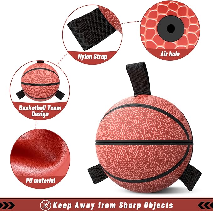 QDAN Dog Ball Basketball Toys, Balls - Image 5